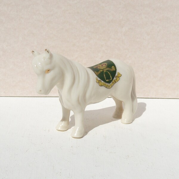 Arcadian China Pony, New Forest Pony, Lyndhurst Coat of Arms Pony, Souvenir China Pony
