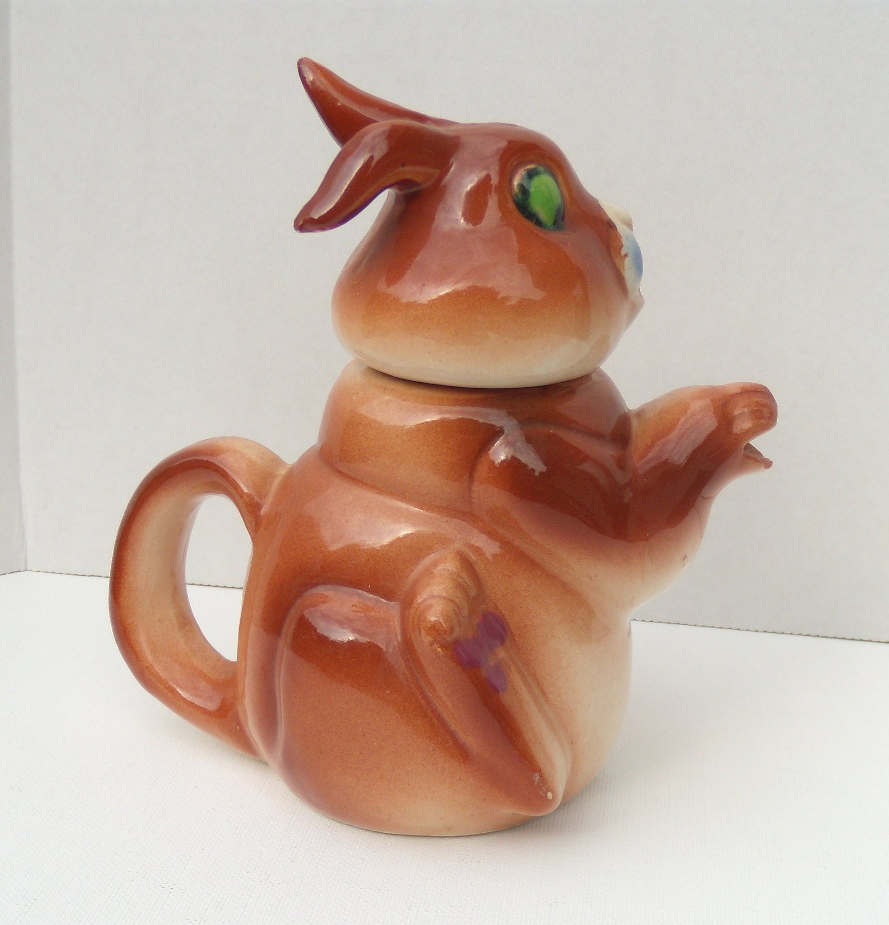 Ceramic Rabbit Teapot Made in Japan Bunny Teapot Etsy