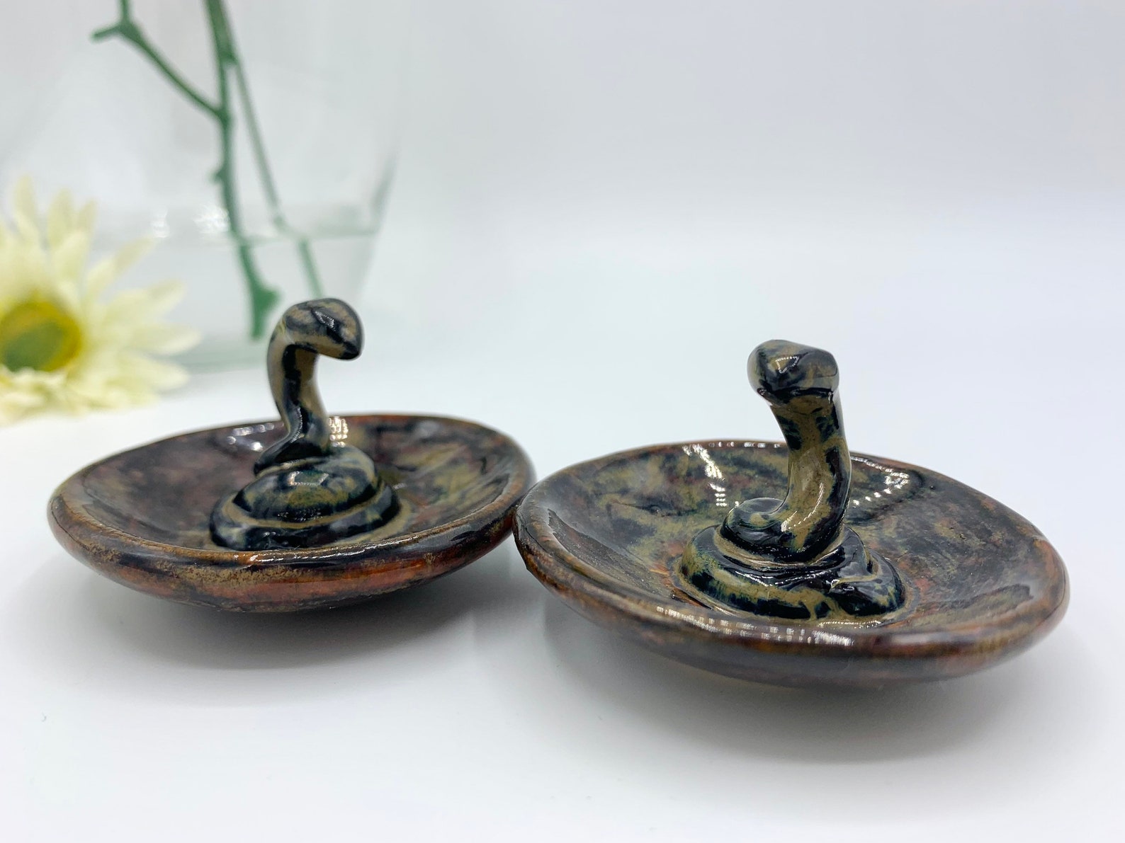 Mini Snake Ring Holder / Serpent Ring Trinket Dish Tray / Etsy