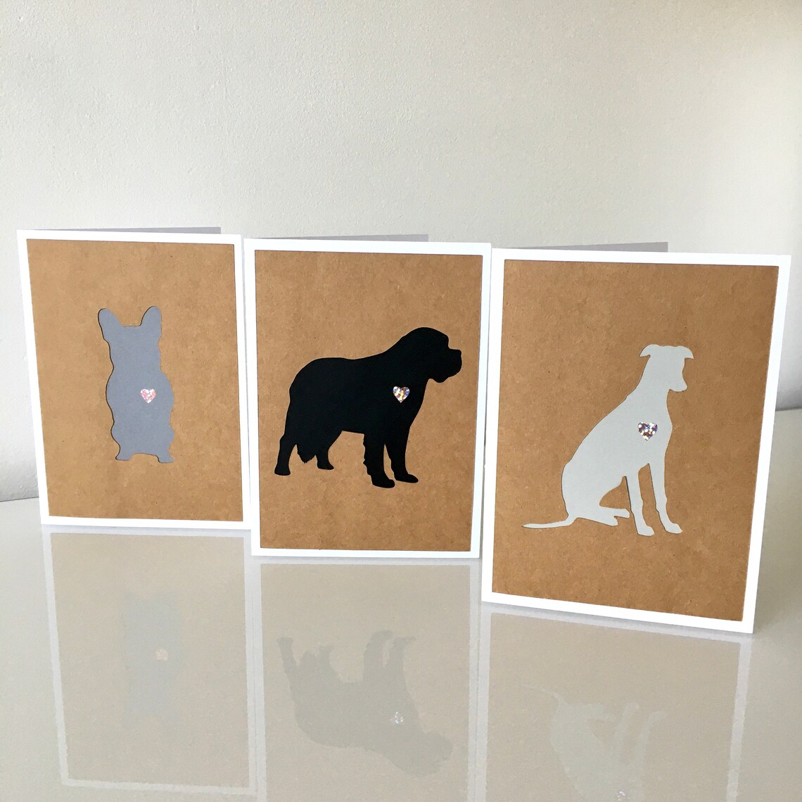 Download Dog Breed Silhouette Bundle of 3 Cards Just Because Card ...