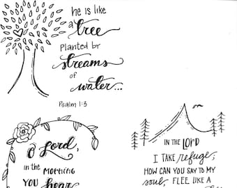 Bible Journaling: Tree Planted By Streams