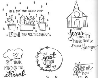 Bible Journaling: Stand Still and Consider Downloadable | Etsy