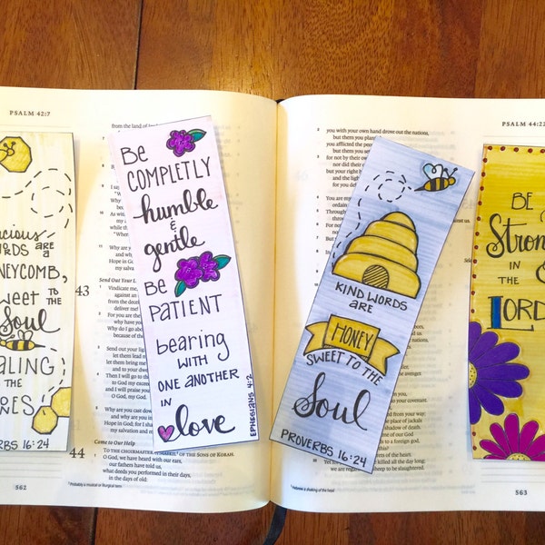 Bible Journaling Margin Art "Be Strong in the Lord"