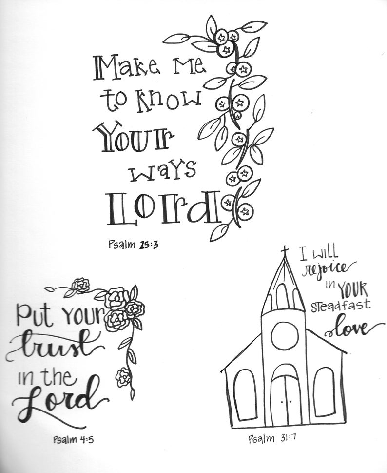 Bible Journaling: Make Your Ways Known Lord image 1