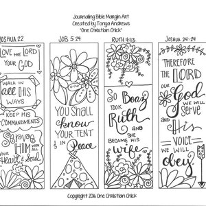 Bible Journaling: We Shall Serve the Lord Margin Art - Etsy