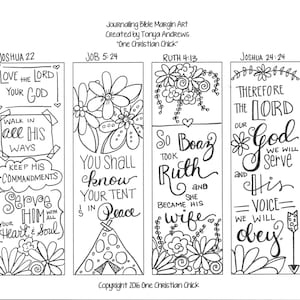 Bible Journaling: We Shall Serve the Lord Margin Art - Etsy