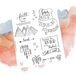 Faith and Grace Bible Journaling Printable