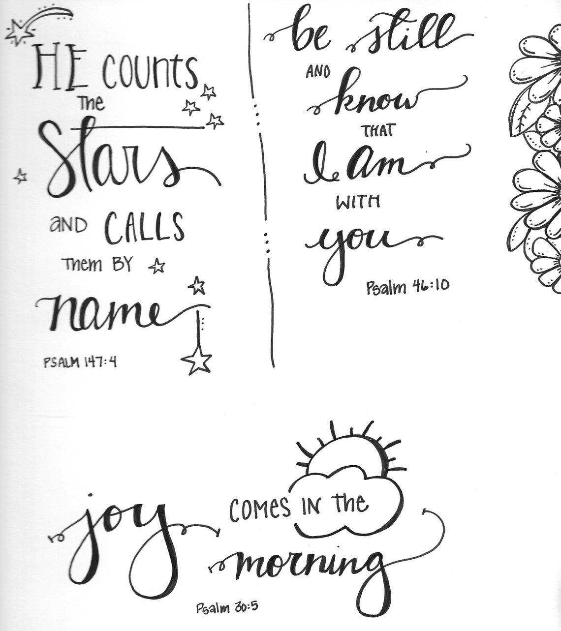 Bible Journaling: Joy Comes in the Morning - Etsy