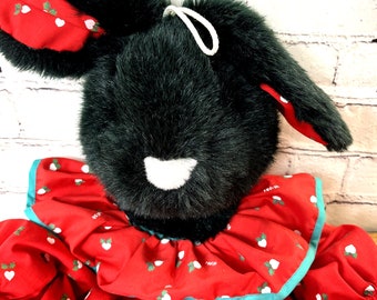 Black Rabbit Pajama Bag SLAPPY Red Radish Fabric N. America Bear Isenberg PJ's