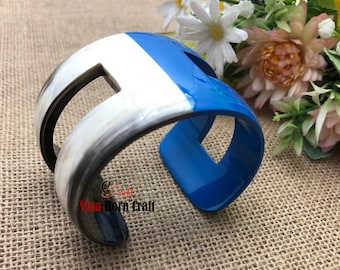 Pulseras de cuerno lacado-joyería de cuerno-Pulseras de cuerno -joyería de cuerno natural-