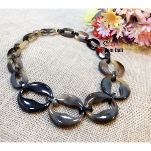 Natural Buffalo Horn Necklaces chain necklace handmade in Vietnam image 3