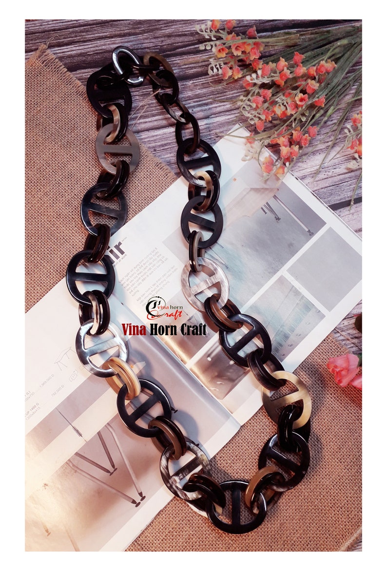 Horn Jewelry Chain Necklace Handmade in Vietnam Etsy