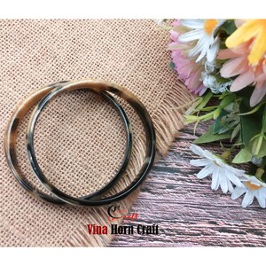 Horn bracelet Buffalo horn bracelet Horn bangle bracelet image 2