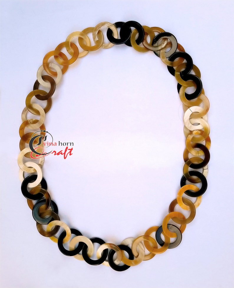 Natural Buffalo Horn Necklace chain necklace handmade in Vietnam VNH003 image 2
