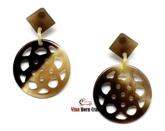 Boucles d'oreilles corne - Boucles d'oreilles corne