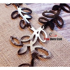 Natural Buffalo Horn Necklaces chain necklace handmade in Vietnam image 2