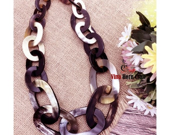 Horn jewelry - chain necklace handmade in Vietnam