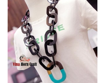 Horn jewelry - chain necklace handmade in Vietnam