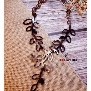 Natural Buffalo Horn Necklaces chain necklace handmade in Vietnam image 6