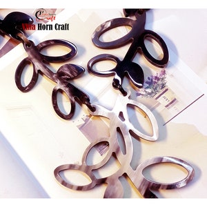 Natural Buffalo Horn Necklaces chain necklace handmade in Vietnam image 1