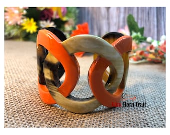 Horn bracelets lacquer- horn jewelry- Horn bracelets -natural horn jewelry-