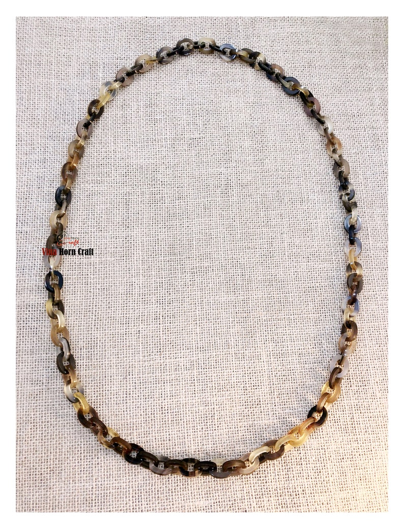 Natural Buffalo Horn Necklace chain necklace handmade in Vietnam image 2