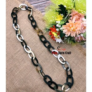 Natural Buffalo Horn Necklaces chain necklace handmade in Vietnam image 4