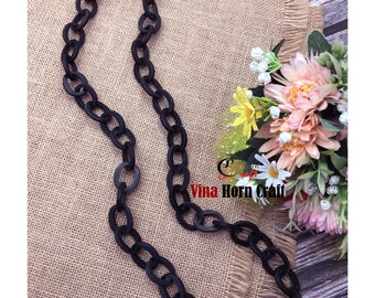 Natural Buffalo Horn Necklaces - Horn necklace handmade in Vietnam- matte black