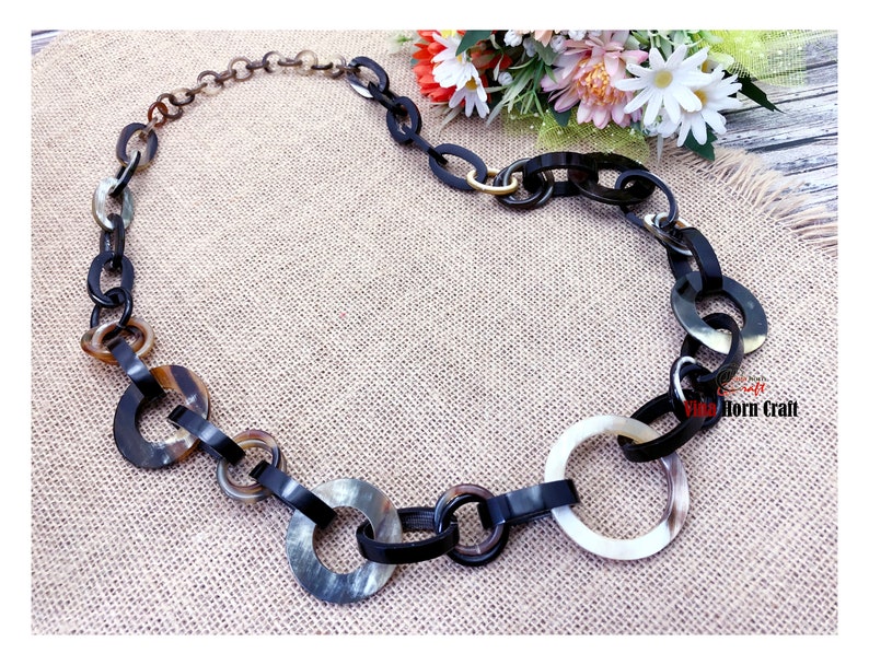 Büffelhorn Halskette Kette Halskette handgefertigt in Vietnam Bild 4