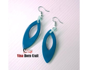 Horn earrings - horn lacque earrings