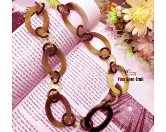 Natural Buffalo Horn Necklaces - chain necklace handmade in Vietnam