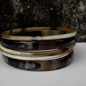 Horn bracelet - Buffalo horn bracelet - Horn bangle bracelet