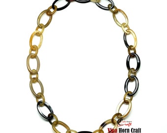 Natural Buffalo Horn Necklaces - chain necklace handmade in Vietnam