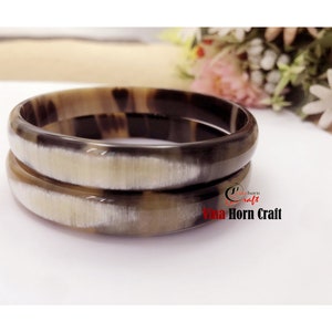 Horn bracelet Buffalo horn bracelet Horn bangle bracelet image 6