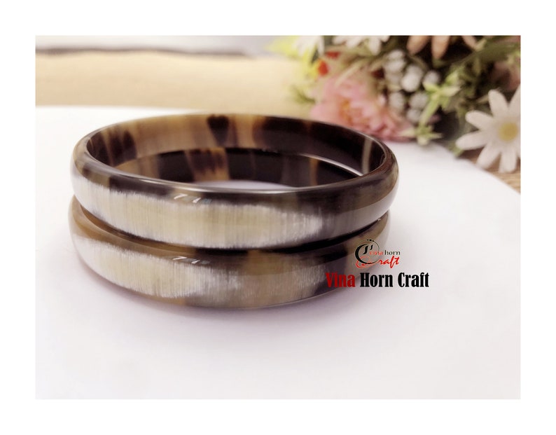 Horn bracelet Buffalo horn bracelet Horn bangle bracelet image 6