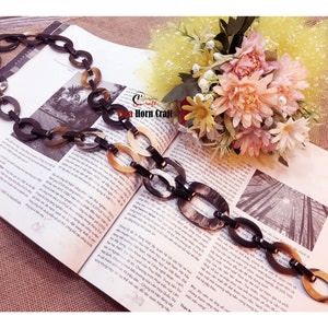 Natural Buffalo Horn Necklaces chain necklace handmade in Vietnam image 2