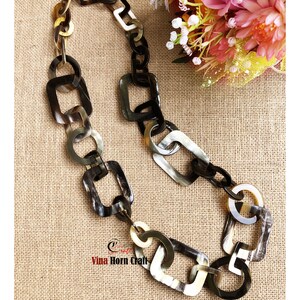 Natural Buffalo Horn Necklaces chain necklace handmade in Vietnam image 8