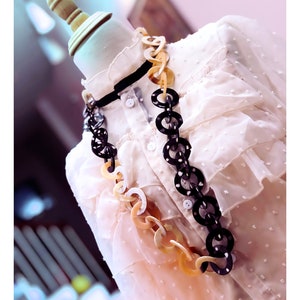 Natural Buffalo Horn Necklaces chain necklace handmade in Vietnam image 1