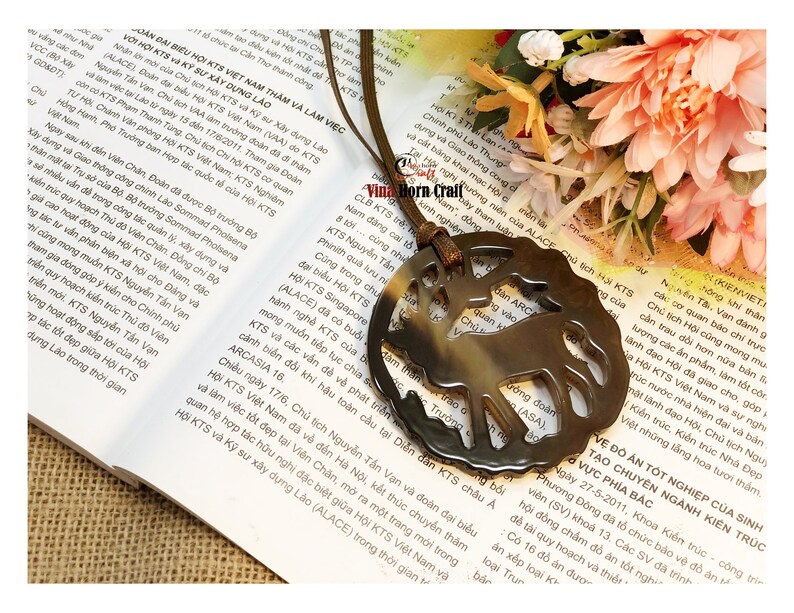 Buffalo Horn Pendants Natural image 1