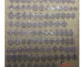 Combina 20 pares de accesorios para hacer aretes - colores lacados (Hay opciones de muestra disponibles)