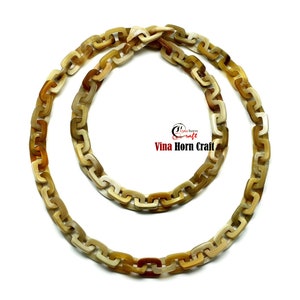 Natural Buffalo Horn Necklace chain necklace handmade in Vietnam image 1