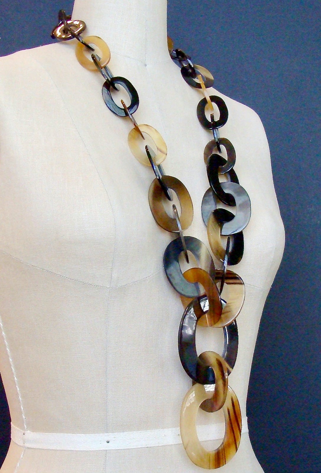 Horn Jewelry Chain Necklace Handmade in Vietnam Etsy