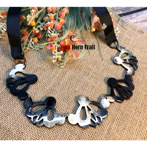 Natural Buffalo Horn Necklaces chain necklace handmade in Vietnam-VNH006 image 1