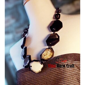 Natural Buffalo Horn Necklaces chain necklace handmade in Vietnam image 5