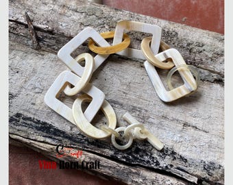 Horn bracelet - Buffalo horn bracelet - Horn bangle bracelet
