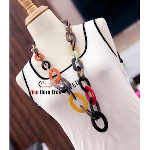 Buffalo Horn Lacquer Necklace – Handmade in Vietnam