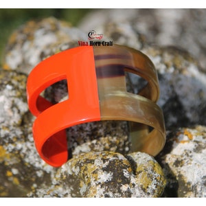 Horn bracelets lacquer horn jewelry Horn bracelets natural horn jewelry image 9