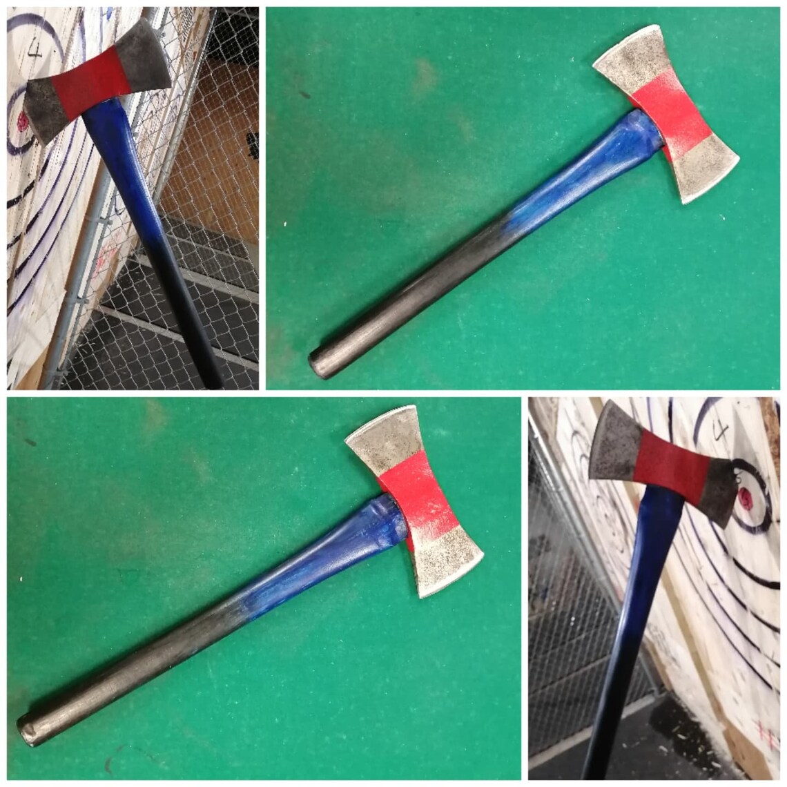 28 Double Bit Throwing Axe / Custom Stained Etsy