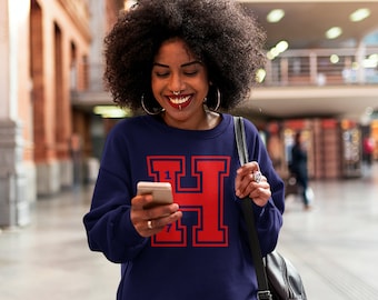 Howard University Sweatshirt, HBCU Sweatshirt, Varsity Sweatshirt, College Apparel,  Unisex Fit, Custom Made to Order