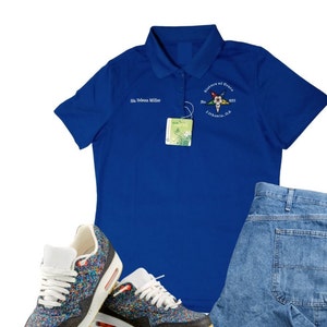 Eastern Star, OES Chapter, Polo Shirt, Ladies Fit, Custom Made To Order